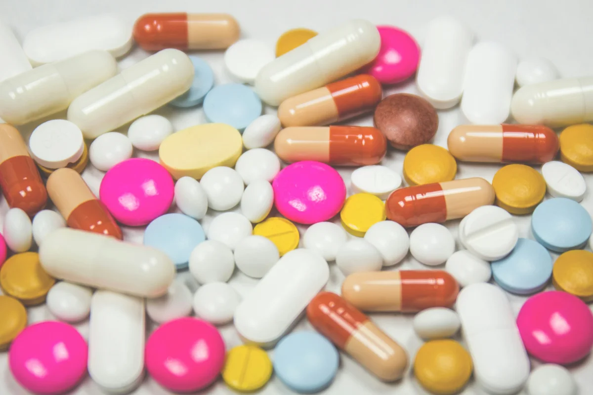 Codeine opioid painkiller tablets